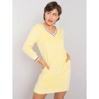 Dámské šaty Dress-WN-SK-001.09-yellow RUE PARIS krémová 3291643