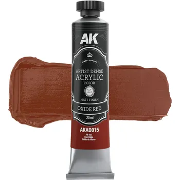 AK Interactive AKAD015 OXIDE RED – ARTISTIC DENSE ACRYLIC COLOR (AK)