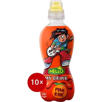 Limonáda HELLO My Drink Pomeranč 10× 330 ml