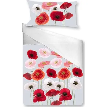 Povlečení Gipetex 3D Bavlněné povlečení Poppies 220 × 200, 70 × 90 cm (2 ks)