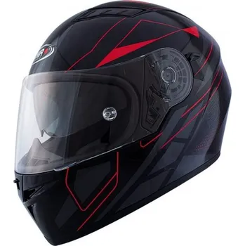 Helma na motorku Přilba SHIRO SH-600 Elite matná černá / červená M