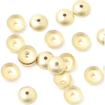 Materiál na výrobu šperku CZ Kaplík 6mm chirurgická ocel gold plating 24kt