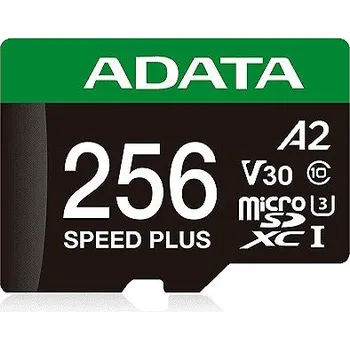 Paměťová karta ADATA MicroSDXC 256GB Speed Plus + SD adaptér