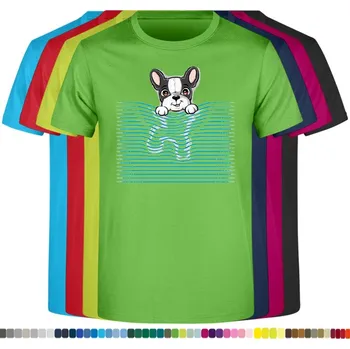 panske-levne-bavlnene-tricko-digi-potisk-pejsek-roleta Barva: Lime - limetková, velikost: 4XL