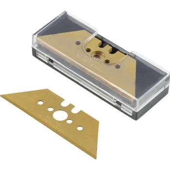 Pracovní nůž Wolfcraft profesionální trapézové čepele s povrchovou vrstvou TIN 0,65 x 61 mm