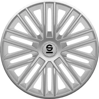 Poklice na kolo Kryty kol SPARCO BERGAMO 14", stříbrné - sada 4ks