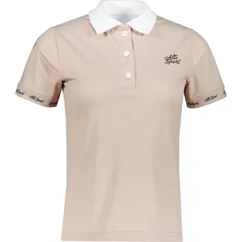 Dámské funkční tričko s límečkem premium ALTISPORT VOJ/ALW000TR05 HNĚDÁ XXXL