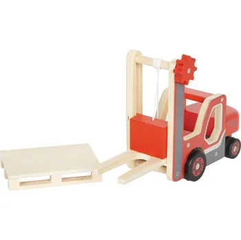 Dřevěná hračka Small Foot Dřevěný vysokozdvižný vozík s paletou