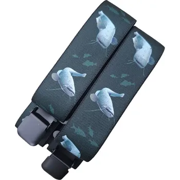 Kšandy Kšandy pánské s motivem sumec 40 mm šířka/120cm délka