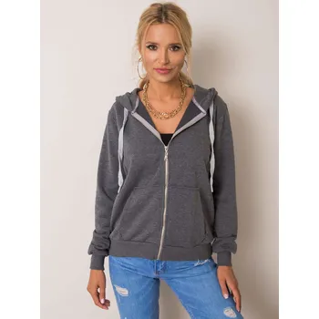 Dámská mikina Sweatshirt-RV-BL-5769.99P-dark gray BASIC Feel Good šedá 3291152