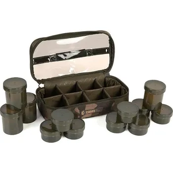 Pouzdro na rybářské vybavení Fox Pouzdro Camolite 12 Pot Hookbait Case
