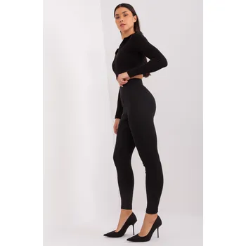 Leggings-LO-LG-LK-535.10-black RUE PARIS černá 3298576