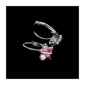 Náušnice Stříbrné náušnice s klasickým zapínáním