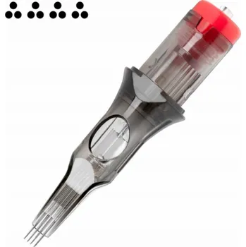 Tetovací jehla Activeshop Tetovací kazety El Cartel V2 - 0,35 3RLX 4 Long Taper 10 ks.