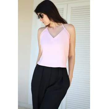 Lotika Lněný top Lotika se zavazováním kolem krku 1109995