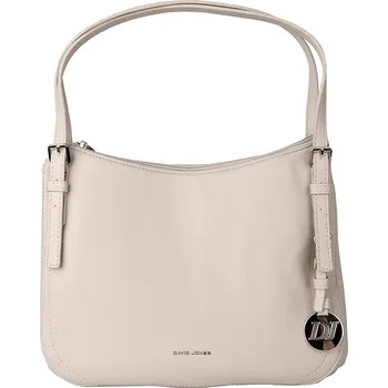 Kabelka Středně velká béžová kabelka na rameno David Jones CM7509