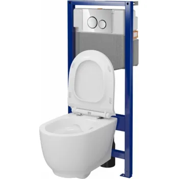 Klozet KOMPLETNÍ JEDNOTKA CERSANIT GERONA CHROME C189