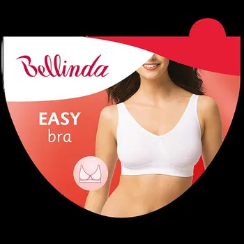 Dámské termo spodní prádlo Dámská podprsenka bez kostic sportovního typu EASY BRA - BELLINDA - bílá XL