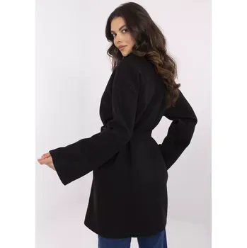 Dámský kabát Coat-TW-PL-BI-28987.85-black Och Bella černá 3282276