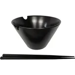 Golden turtle Dárkový box - miska a hůlky na ramen černá