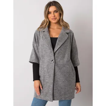 Dámský kabát Coat-CHA-PL-0409.30X-grey RUE PARIS šedá 3300165