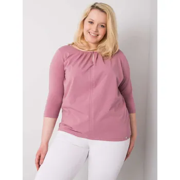 Dámská halenka Blouse-RV-BZ-6334.19P-dark pink BASIC Feel Good růžová 3291371