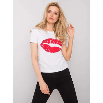 Dámské oblečení T-shirt-TW-TS-BL-001.99-white Och Bella bílá 3292836