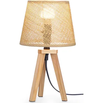 Lampička Giftdecor Lampa na noční stolek boho NATURAL, 32 cm
