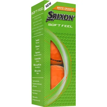 Golfový míček SRIXON Soft Feel 14 Brite golfové míčky - oranžové (3 ks)