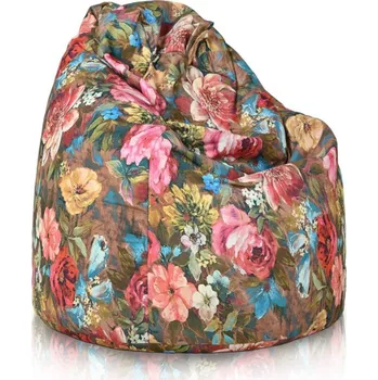 Sedací pytel Sedací vak Design Sako barevné květiny