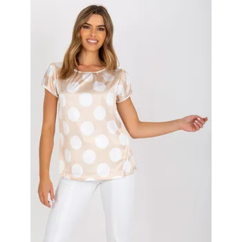 Blouse-WN-BZ-2054.61P-light beige RUE PARIS bílá 3295036