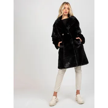 Coat TW-PL-2118.95P-black Och Bella černá 3297166