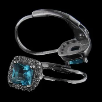 Náušnice Stříbrné náušnice s klasickým zapínáním