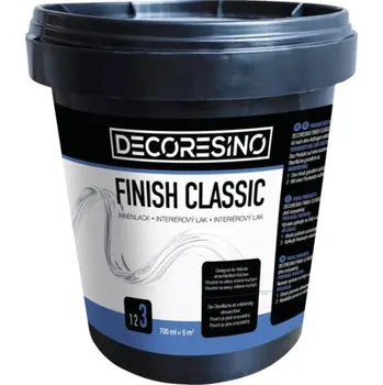 barva a nátěr na dřevo Lak na stěny polomatný Decoresino FINISH CLASSIC 0,7 l