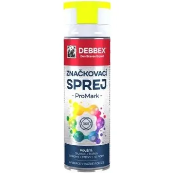 stavební silikon DEBBEX Značkovací sprej PROMARK 500ml/žlutá