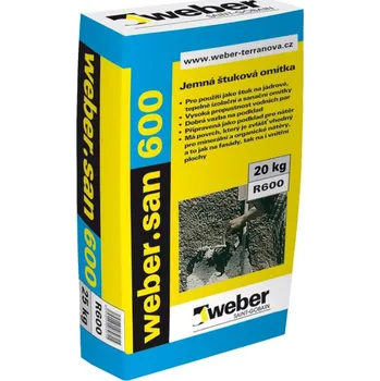 Omítka Suchá omítková směs weber san 600 20kg