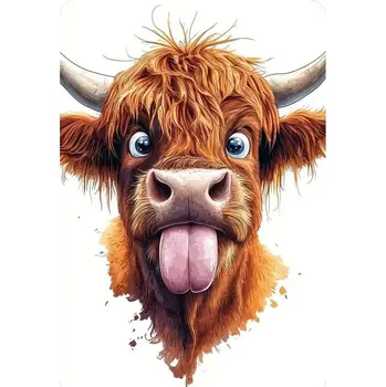 Plechová cedule BAF Kovová nástěnná cedule Telátko 30 x 20 cm