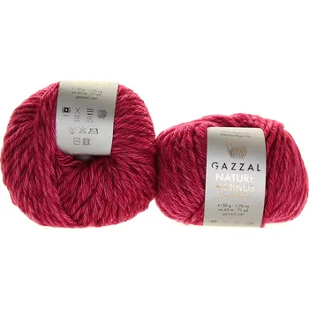 Příze Gazzal Nature & Merinos 8315 malinová