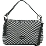 Trendy dámská textilní kabelka na rameno Radima, černá