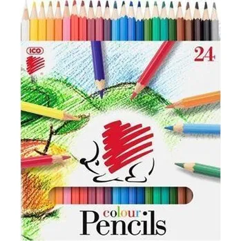 Pastelka Barevné pastelky Ježek, 24 barev, šestihranné, ICO 7140083002