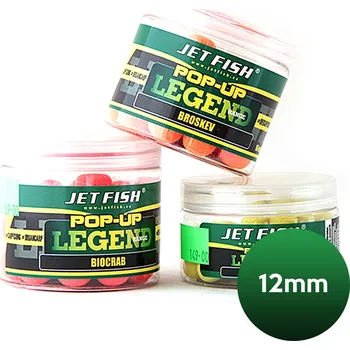 Boilies JET FISH POP UP Boilie LEGEND RANGE 12mm - Broskev