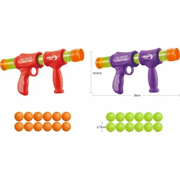 Dětská zbraň NENURODYTA_V Dětská pistole s míčky AX1034B, 48 cm