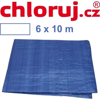 Krycí plachta Krycí plachta s oky, modrá, 6x10 m Standard