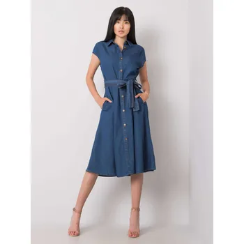 Dámské šaty Dress-RO-SK-2254.11P-dark blue RUE PARIS modrá 3292051