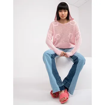 Oblečení a móda Sweater-LC-SW-0237.26P-Light Pink RUE PARIS růžová 3300485