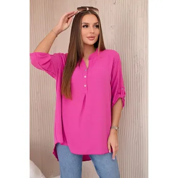 Dámská halenka Kesi Włoski Halenka s prodlouženým zadním dílem fuchsie Kesi Włoski fuchsiová 3284844