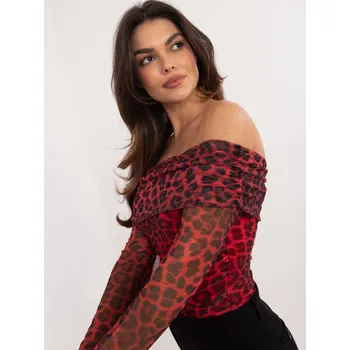 Dámská halenka Blouse-DHJ-BZ-18701.59-red Italy Moda tmavě červená 3301410
