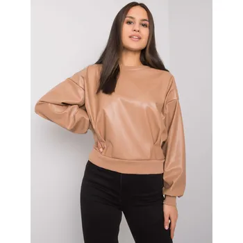Oblečení a móda Sweatshirt-RV-BL-7352.52-camel RUE PARIS růžová 3294517