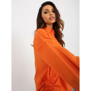 Dámská halenka Oranžová oversized halenka na zip Factory Price modrá 3296602