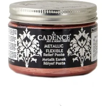 Speciální výtvarná barva Metalická flexibilní pasta Cadence Metallic flexible paste 150ml- rose gold růžové zlato -